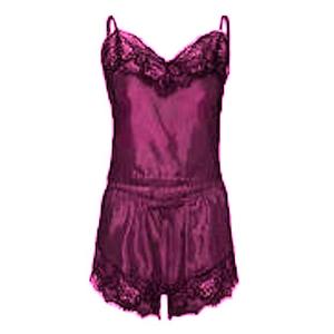 <b>Women's</b> Customisable Satin Sleepwear Set-Sexy Top Bottom Shorts <b>Thermal</b> Knitted Summer Spring Manufactured Daisyapparel India - Product Image 3