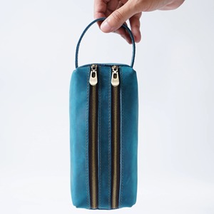 Nueva bolsa de cosméticos de cuero ecológica para mujer, gran capacidad, doble capa, diseño de nube a la moda, portátil para artículos de tocador con cremallera - Product Image 1