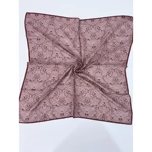 Satin Floral Patterned Scarf Washable Feature - Product Image 4