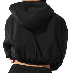 Veste coupe-vent décontractée pour homme en polyester/coton, veste courte d'hiver, séchage rapide, imperméable, respirante, fermeture éclair, impression de logo personnalisée, OEM - Product Image 4