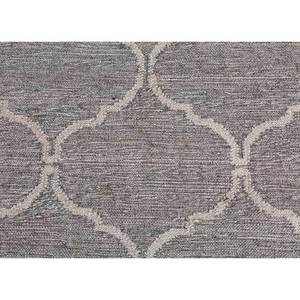 พรมทอแบบแบนสำหรับใช้ในบ้าน รุ่น Indusbar Adwv-13011 ทำจากขนสัตว์และใยวิสโคส สีเทาและสีดำ - Product Image 3