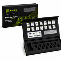 Boîte en papier magnétique rigide personnalisée pour cartouches d'aiguilles de stylo injecteur, étui de rangement médical avec doublure en éponge/EVA, OEM/ODM