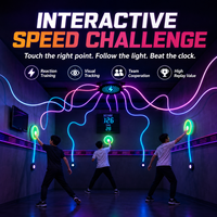 Botón Interactivo con Luz LED Intermitente para Juego de Reacción Rápida, Activación por Corte de Cable, Ideal para Juegos de Team Building