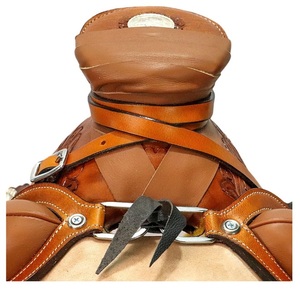 Juego de sillas de montar de cuero genuino de primera calidad, combinación perfecta para carreras de inglés de resistencia occidental para montar a caballo - Product Image 5