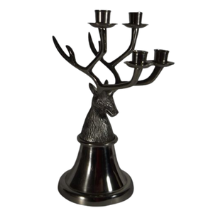 Soporte de luz en T de metal y madera Mezcla festiva de diseño moderno y encanto rústico decoración navideña perfecta para el hogar y la Oficina - Product Image 4