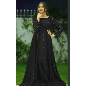 LAUNCH NEW MIRROR MAXI <b>DRESS</b> for WOMEN BEAUTIFUL COLOURS CUSTOMIZED SIZES STYLISH LACE CHIFFON A-LINE FLOOR-LENGTH <b>DRESS</b> for - Product Image 6