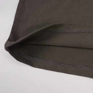 100% T-shirt pour hommes en coton lourd bio T-shirt organique de haute qualité Design vierge personnalisable Coupe surdimensionnée - Product Image 3