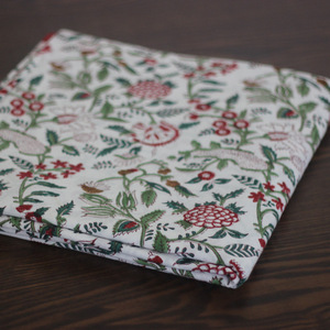 Bloc de main en coton indien de qualité supérieure imprimé Rectangle et nappe à manger florale ronde 72 pouces pour la maison de mariage - Product Image 2