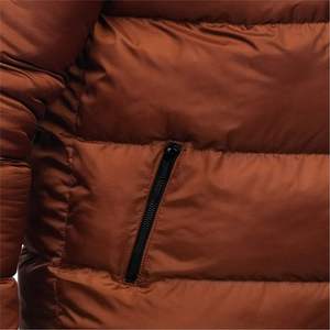 High Street <b>Men's</b> Casual <b>Long</b> Sleeve Puffer <b>Jacket</b> Solid Color Stand Collar Zipper Pockets High Quality Warm-Wholesale Prices - Product Image 5
