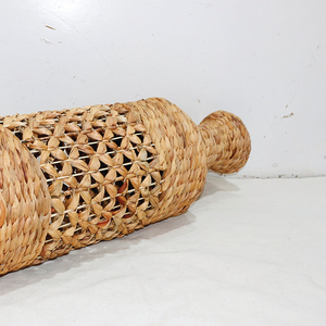 Vase à poser en jacinthe d'eau tissé à la main Artex Dong Thap, bouteille décorative - Product Image 4