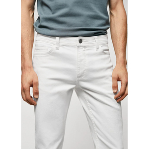 Ready to Ship Denim Jeans for Men Slim Fit Pants Straight Men's Jeans Pants Man latest <b>top</b> <b>White</b> Jean Cotton Pant - Product Image 6