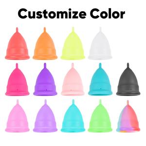 Vendedor caliente OEM ODM Custom Cómodas Copas menstruales de silicona Ecológico Reutilizable Solución de cuidado del período Copas menstruales - Product Image 2