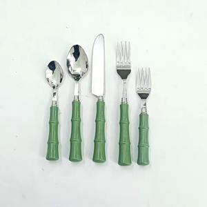 Juego de 5 Cubiertos de Acero Inoxidable, Cubiertos, Cuchara, Tenedor, Cuchillo, Cocina Perfecta, Lavavajillas, Plateado, Color Plateado, Mango Liso - Product Image 6