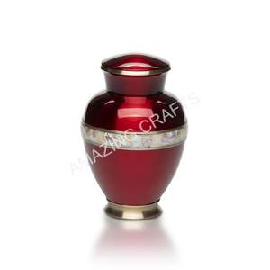 Urna de Cremación de Aluminio Grabada Personalizada, Urna de Metal Ligera Resistente a la Oxidación para Cenizas con Tapa de Cierre Seguro, Regalo Conmemorativo - Product Image 4