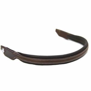 Banda para cejas de caballo de cuero acolchado doble con logotipo personalizado en tamaño completo a precio de fábrica al por mayor se acepta pedido al por mayor - Product Image 2