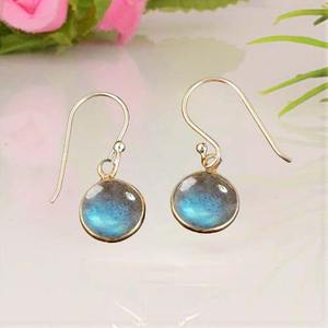 Meilleur Design Fine Jewelry Boucles d'oreilles en pierres précieuses Labradorite Boucles d'oreilles en argent sterling 925 pour femmes Boucles d'oreilles pendantes Bijoux en argent - Product Image 3