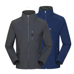 Veste Softshell Légère pour Homme Randonnée Imperméable Respirante Coupe-Vent Doublure en Polaire Fermeture Éclair - Product Image 1