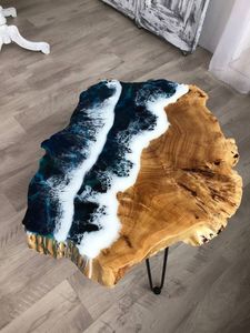 อีพ็อกซี่อีพ็อกซี่เรซินและไม้โต๊ะหรูหราเฟอร์นิเจอร์บ้านร้านอาหารไม้ห้องอาหารกาแฟ - Product Image 3