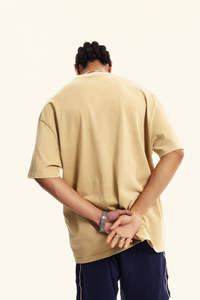 T-shirts et shorts pour hommes en coton 100% de haute qualité, streetwear, t-shirts imprimés surdimensionnés avec technique de teinture unie, style décontracté - Product Image 5