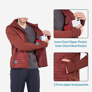 Veste matelassée de marque haut de gamme, grande taille, saison hivernale, brillante, séchage rapide, confortable, coupe-vent, veste matelassée à bulles pour hommes - Product Image 4