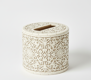 Caja Decorativa para Pañuelos de Papel, con Incrustaciones de Hueso, Moderna, Ecológica, Hecha a Mano, Duradera, de Tamaño Personalizado, de Lujo, para Hogar, Hotel, Restaurante - Product Image 2