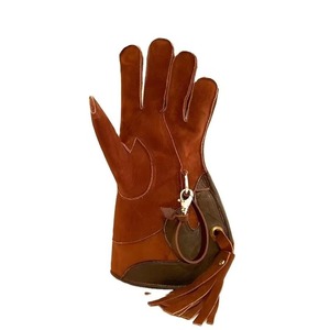 Gants de chasse en cuir de vache véritable de la meilleure qualité pour le dresseur - Product Image 1