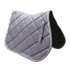 Tapis de selle de cheval anglais gris clair de qualité supérieure de concepteur Polyester/coton tissu de forage anglais équitation équestre vente en gros - Product Image 6