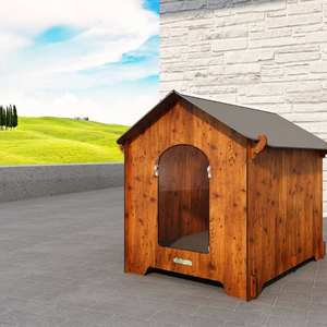 Cucciolotta Classic M, Fabricada en Italia, Laminado HPL de Alta Calidad, Resistente al Viento, Cuadrada, Resistente a la Intemperie, Caseta para Perros Pequeños - Product Image 4