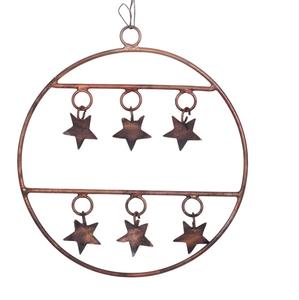 Ornements de Noël suspendus en forme personnalisée, en tôle d'acier artificielle ignifuge, multicolores, décorations de fête festives pour la maison - Product Image 1