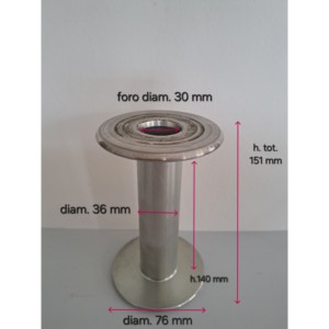 แกนม้วนแบบมีหน้าแปลน Scaglia สำหรับเครื่องม้วนพร้อมแกนลูกปืนและวัสดุเกลียว - Product Image 2