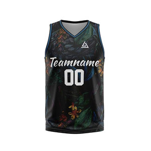 Maillot de basket-ball à séchage rapide personnalisable au design unique avec nom personnalisé et maillot de sublimation respirant pour l'équipe - Product Image 2