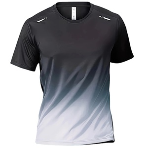 T-shirt décontracté à col rond 100% coton de couleur unie pour hommes de haute qualité nouveau haut d'été classique avec impression numérique - Product Image 2