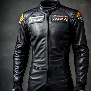 Ajuste de precisión MALIK RAZA Traje de cuero de la motocicleta | Colocación precisa de la armadura garantizada - Product Image 2
