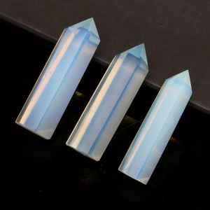 Wholesale Natural Opalite <b>Crystal</b> Obelisk Tower Polished Quartz Healing Point <b>Wand</b> for Love Energy Balancing Home <b>Crystal</b> - Product Image 3