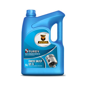 Avana Sturdy Totalmente sintético Motors Oil Base lubricante automotriz Aceite de larga duración 0W20 5L para motores de gasolina y diésel - Product Image 1