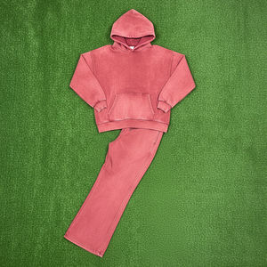 Sudadera con Capucha y Cremallera, de Algodón 100%, Ecológica, de Verano, con Encaje, Transpirable, de Hombros Caídos, con Logotipo Personalizado, Color Sólido, de Alta Calidad - Product Image 5