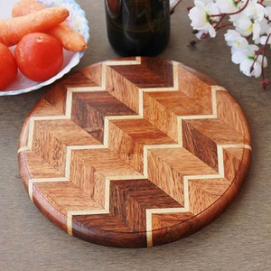 <b>Square</b> Shape Acacia Wood Chopping Blocks Handmade Low MOQ Custom Manufacturer Factory Direct Sale - Product Image 2
