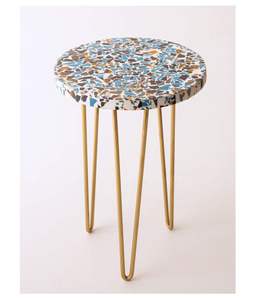 Taburete elegante para hogar, hotel, restaurante, jardín, sala de estar, forma redonda, mueble multicolor - Product Image 4