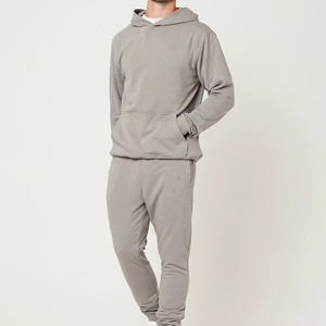 Ensemble de survêtement décontracté pour homme en coton 100% de haute qualité, léger, respirant, avec capuche, imprimé, pour la salle de sport, vente en gros OEM - Product Image 1