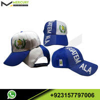 Gorra bordada con letras rojas y blancas, gorro con bordado lateral