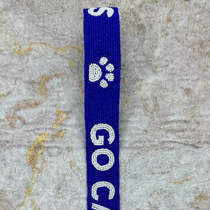 Sangle de sac brodée tendance pour sacs à main pour femmes, sangle de sac à main brodée de perles de rocaille à carreaux par glowin fashion - Product Image 1