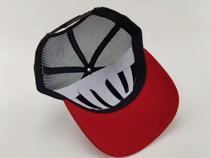Wholesale Fashion 3D Embroidery Mid Profile Pre Curve Brim 6-Panel Trucker Hats Breathable Common CVC Unisex Four Seasons - Product Image 6