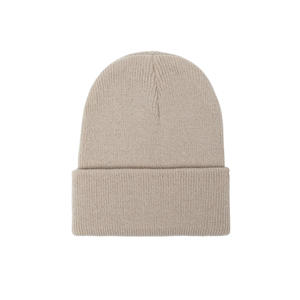 Gorro de Punto de Invierno para Exteriores, de un Solo Punto, Color Sólido, con Logotipo Personalizado, Gorro de Punto Informal, Gorro de Punto Cálido - Product Image 1