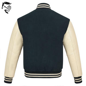 Veste universitaire grande taille d'inspiration vintage | Tissu en laine de couleur unie | Vêtements d'extérieur d'hiver personnalisés en différentes couleurs - Product Image 2