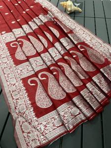 Diseñador indio Pure Soft Organza Pure Weave Zari Saree Collection y All over Running Organza Blusa para mujer Festival Wear - Product Image 5