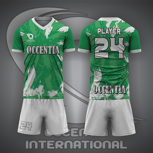 Precios razonables Conjuntos de uniformes de fútbol Traje de entrenamiento de fútbol de moda transpirable Uniforme de camiseta de fútbol unisex 100% Poliéster - Product Image 2