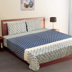 Tốt Nhất Bán Barmeri In Siêu Mềm 100% Bông Tấm Ga Giường Với Gối Trường Hợp Phòng Ngủ Bộ Đồ Giường Đặt Mua Từ Ấn Độ Bán Buôn - Product Image 2