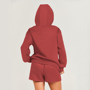 OEM Pakistan Made Women's Cotton <b>Fleece</b> <b>Hoodie</b> Casual Winter Sweatshirt with Customized Front Logo ODM Made Pakistan - Product Image 3