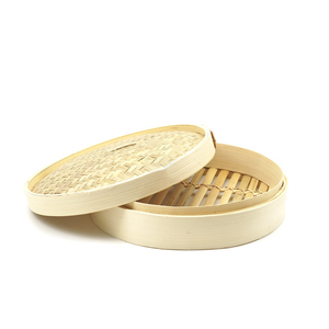 Ollas de vapor de bambú, la mejor opción, bandeja y tapa para vaporera natural, precio mayorista más económico - Product Image 4