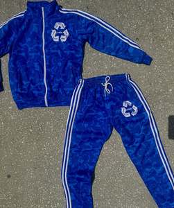 Sudadera con capucha francesa de felpa con estampado de diamantes de imitación de 500g para hombre, Sudadera con capucha gruesa y cálida en blanco de algodón cuadrado de gran tamaño - Product Image 3